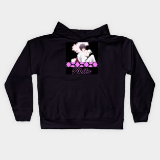 chica pelo corto 1 Kids Hoodie